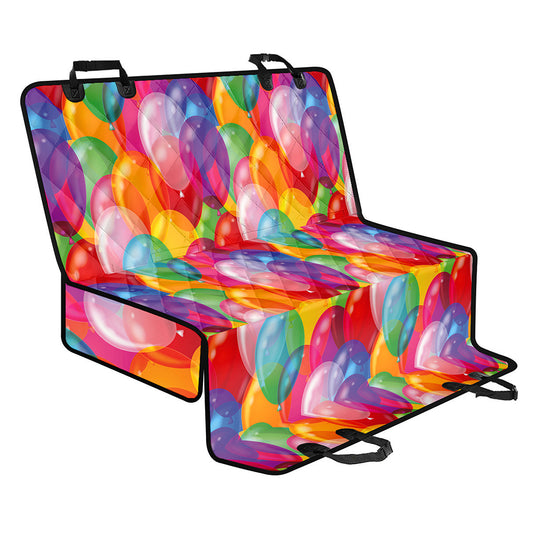 Colorful Balloon Pattern Print Pet Car Back Seat Cover