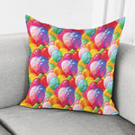 Colorful Balloon Pattern Print Pillow Cover
