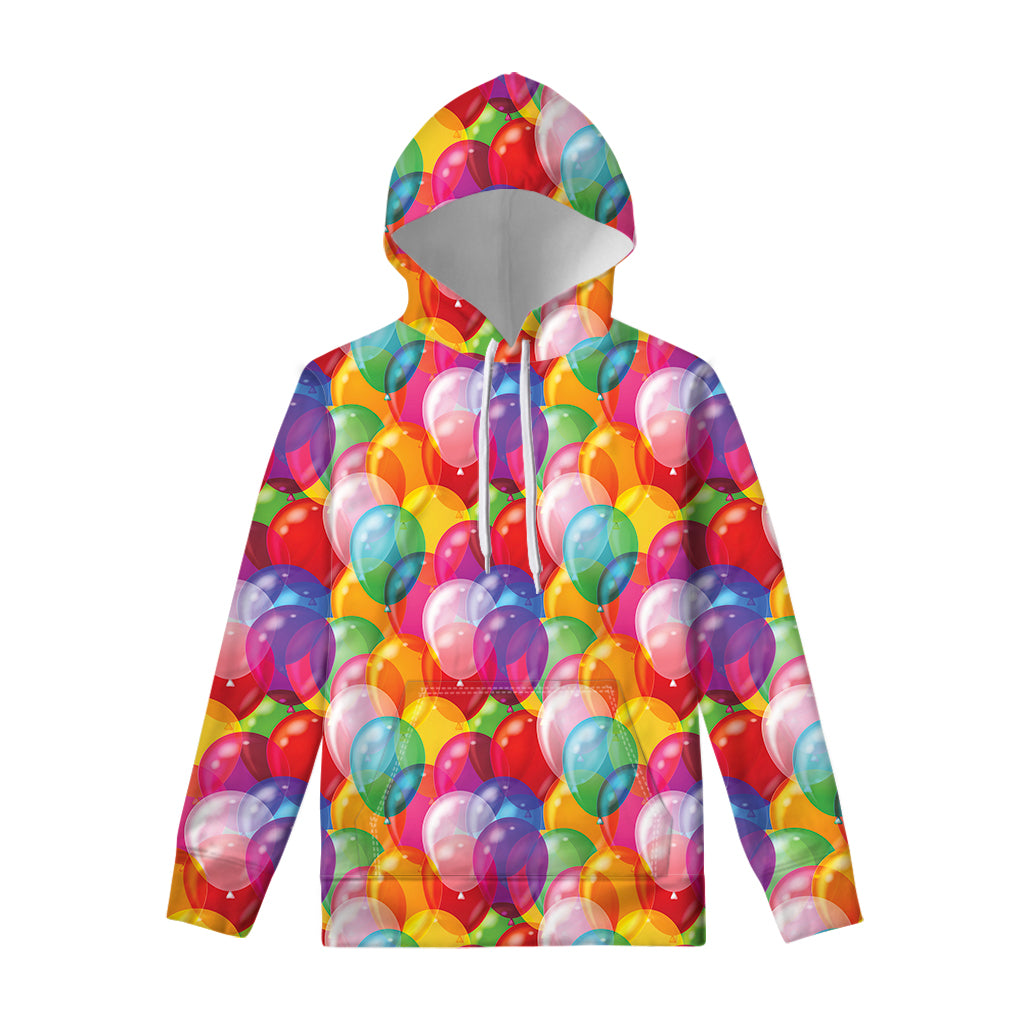 Colorful Balloon Pattern Print Pullover Hoodie