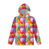 Colorful Balloon Pattern Print Pullover Hoodie