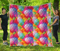 Colorful Balloon Pattern Print Quilt