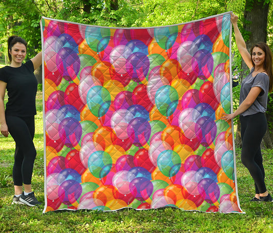 Colorful Balloon Pattern Print Quilt