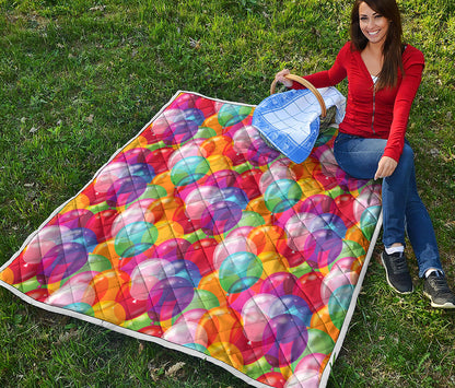 Colorful Balloon Pattern Print Quilt