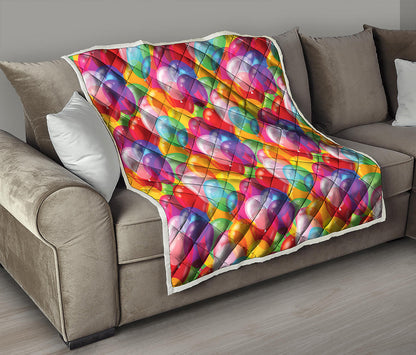 Colorful Balloon Pattern Print Quilt