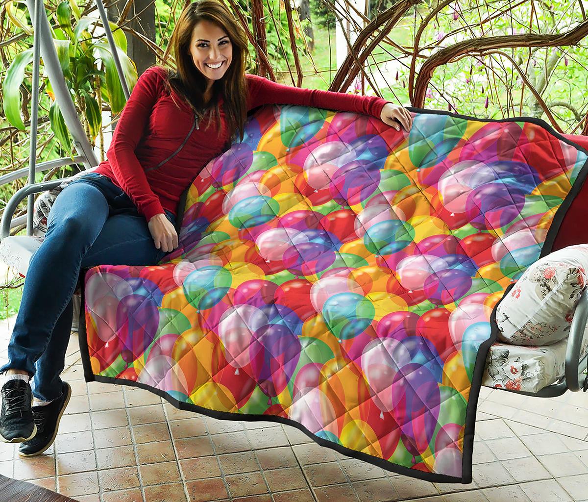 Colorful Balloon Pattern Print Quilt