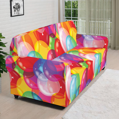 Colorful Balloon Pattern Print Sofa Cover