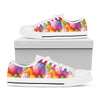 Colorful Balloon Pattern Print White Low Top Shoes