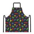 Colorful Block Puzzle Game Pattern Print Apron