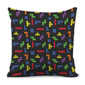 Colorful Block Puzzle Game Pattern Print Pillow Cover