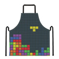 Colorful Block Puzzle Video Game Print Apron