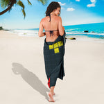 Colorful Block Puzzle Video Game Print Beach Sarong Wrap