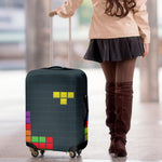 Colorful Block Puzzle Video Game Print Luggage Cover