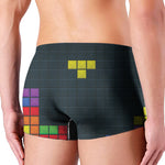 Colorful Block Puzzle Video Game Print Men's Boxer Briefs
