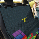 Colorful Block Puzzle Video Game Print Pet Car Back Seat Cover