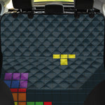 Colorful Block Puzzle Video Game Print Pet Car Back Seat Cover