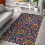 Colorful Bohemian Mandala Pattern Print Area Rug GearFrost