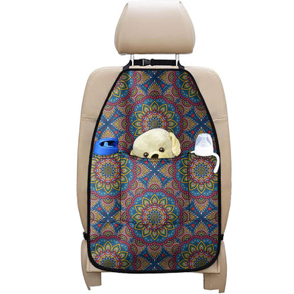 Colorful Bohemian Mandala Pattern Print Car Seat Organizers