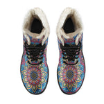 Colorful Bohemian Mandala Pattern Print Comfy Boots GearFrost