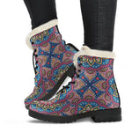 Colorful Bohemian Mandala Pattern Print Comfy Boots GearFrost