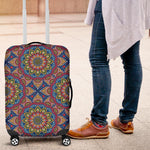 Colorful Bohemian Mandala Pattern Print Luggage Cover GearFrost