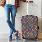 Colorful Bohemian Mandala Pattern Print Luggage Cover GearFrost