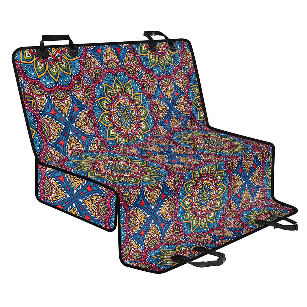 Colorful Bohemian Mandala Pattern Print Pet Car Back Seat Cover