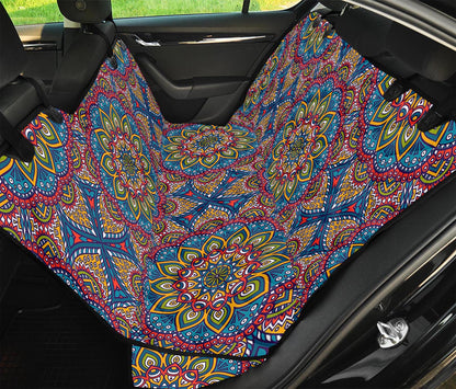 Colorful Bohemian Mandala Pattern Print Pet Car Back Seat Cover