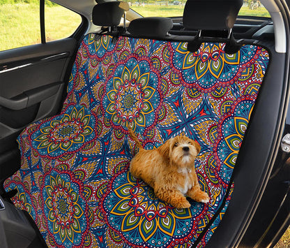 Colorful Bohemian Mandala Pattern Print Pet Car Back Seat Cover