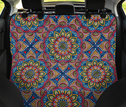 Colorful Bohemian Mandala Pattern Print Pet Car Back Seat Cover