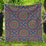 Colorful Bohemian Mandala Pattern Print Quilt