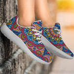Colorful Bohemian Mandala Pattern Print Sport Shoes GearFrost