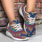 Colorful Bohemian Mandala Pattern Print Sport Shoes GearFrost