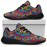 Colorful Bohemian Mandala Pattern Print Sport Shoes GearFrost