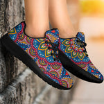 Colorful Bohemian Mandala Pattern Print Sport Shoes GearFrost