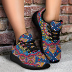 Colorful Bohemian Mandala Pattern Print Sport Shoes GearFrost