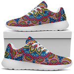 Colorful Bohemian Mandala Pattern Print Sport Shoes GearFrost