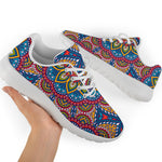 Colorful Bohemian Mandala Pattern Print Sport Shoes GearFrost