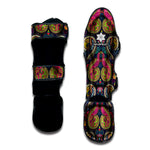 Colorful Boho Paisley Pattern Print Muay Thai Shin Guard