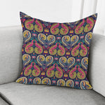 Colorful Boho Paisley Pattern Print Pillow Cover