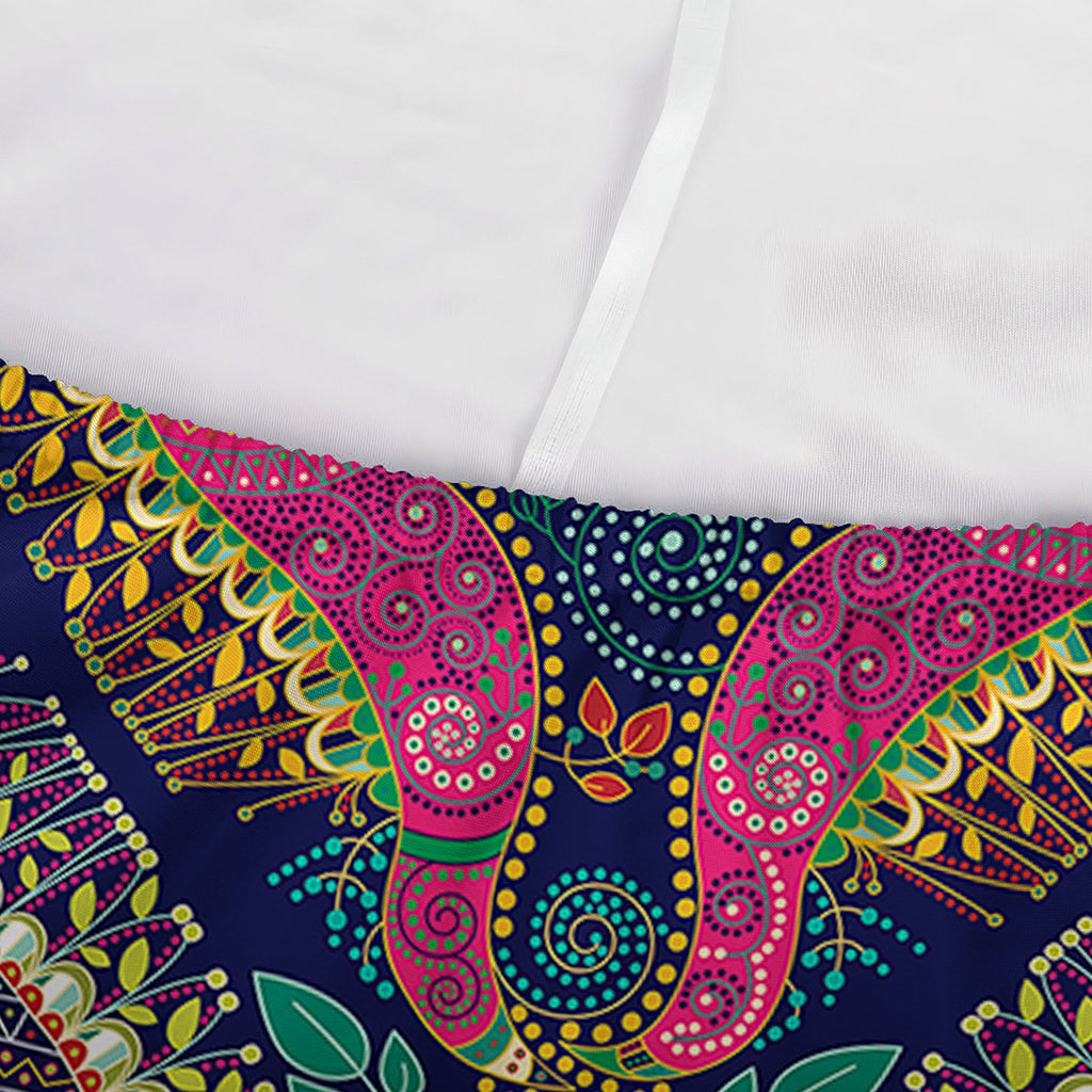 Colorful Boho Paisley Pattern Print Sofa Cover