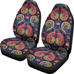 Colorful Boho Paisley Pattern Print Universal Fit Car Seat Covers