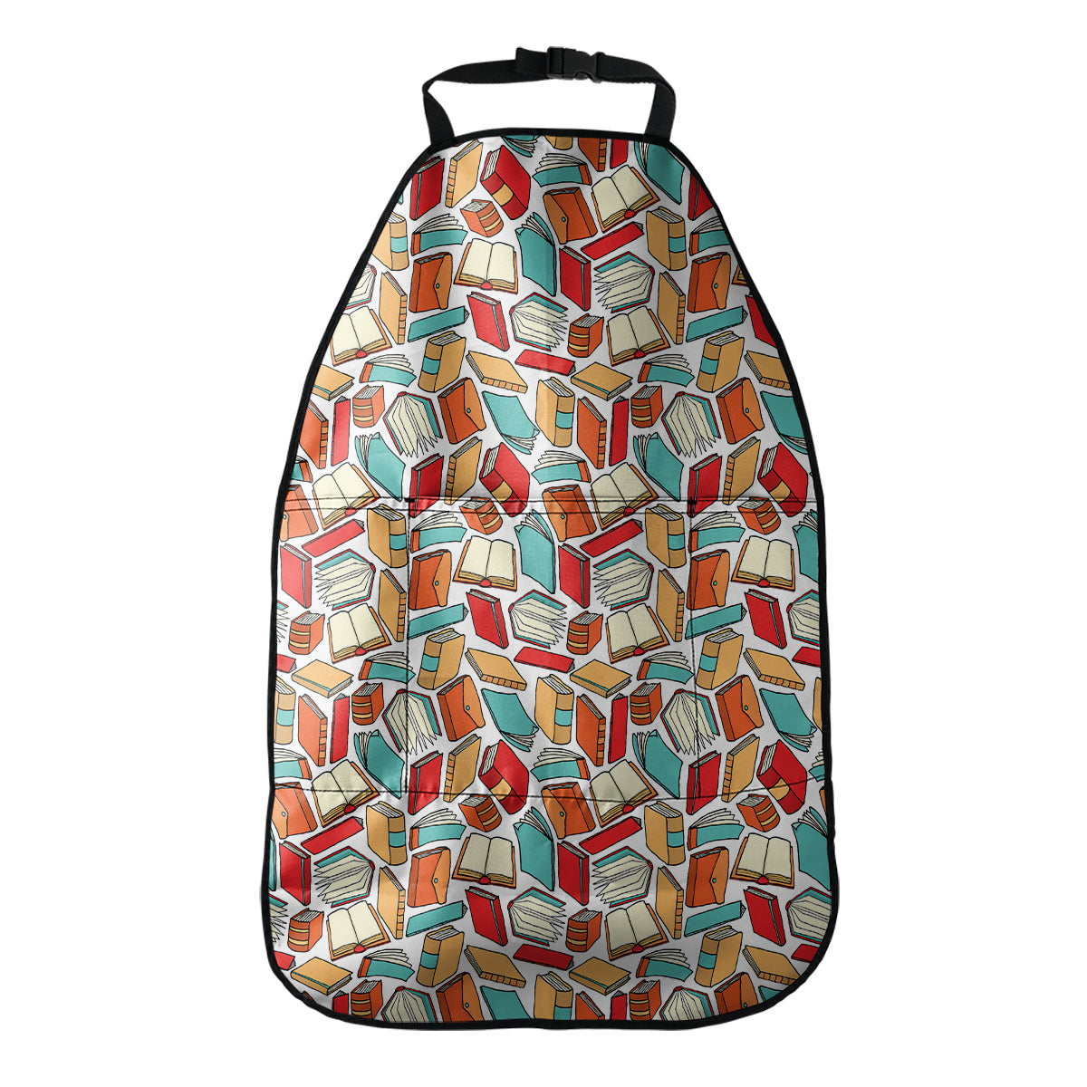 Colorful Books Pattern Print Car Seat Organizers