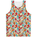 Colorful Books Pattern Print Men's Tank Top