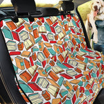 Colorful Books Pattern Print Pet Car Back Seat Cover