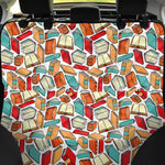 Colorful Books Pattern Print Pet Car Back Seat Cover