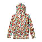 Colorful Books Pattern Print Pullover Hoodie