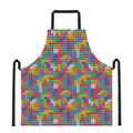 Colorful Brick Puzzle Game Pattern Print Apron