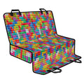 Colorful Brick Puzzle Game Pattern Print Pet Car Back Seat Cover