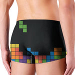 Colorful Brick Puzzle Video Game Print Men's Boxer Briefs