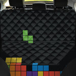 Colorful Brick Puzzle Video Game Print Pet Car Back Seat Cover